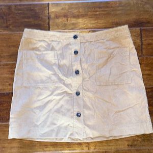 Tan Corduroy Skirt